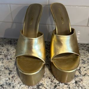 Gold heels